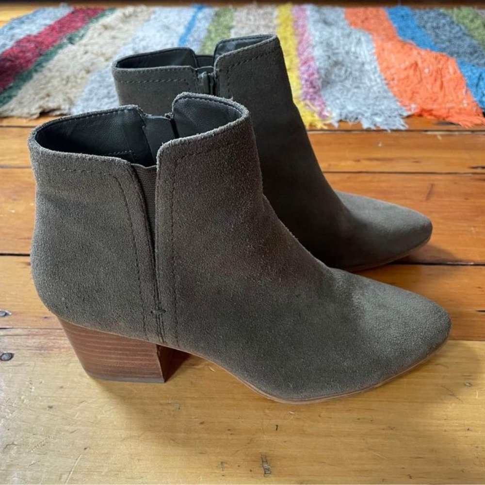 Aldo Suede Boots Size 9 - Olive Green